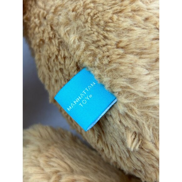 Manhattan Toy Pattern Pals Brown Bunny Rabbit Plush 12" Floral Flower Ears - Picture 7 of 9